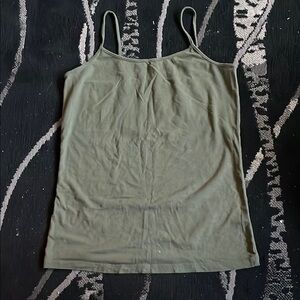 Time and Tru Fitted Green Camisole Top